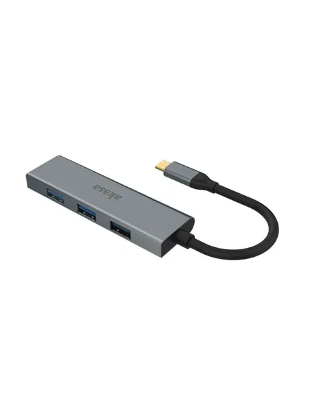 Akasa AK-CBCA25-18BK hub di interfaccia USB 3.2 Gen 1 (3.1 Gen 1) Type-C 5000 Mbit s Grigio