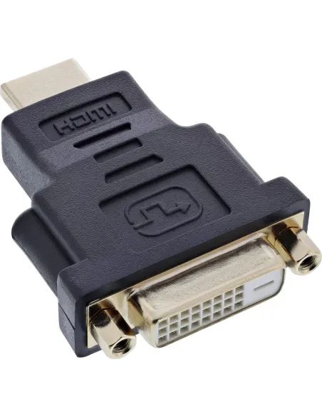 InLine Adattatore HDMI-DVI, Tipo A Maschio a DVI-D 24+1 Femmina, dorato, 4K2K