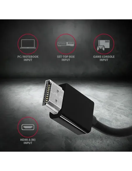 Axagon RVH-VGN cavo e adattatore video 0,15 m HDMI tipo A (Standard) VGA (D-Sub) Nero