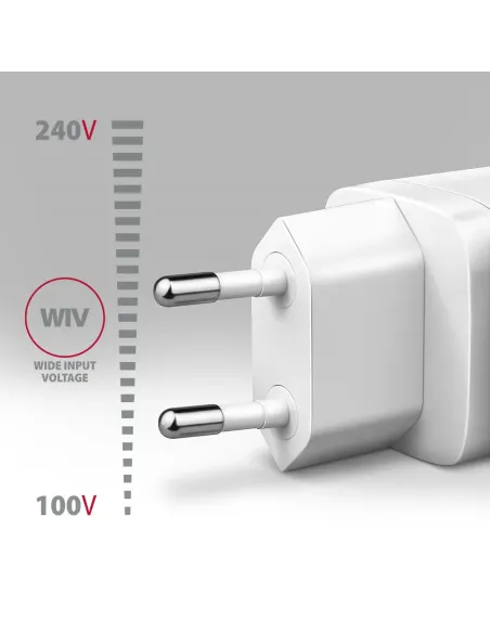 Axagon ACU-PD30W wall charger 1x QC3.0 AFC FCP PD type-C 30W white Telefono cellulare, Smartphone, Orologio intelligente,