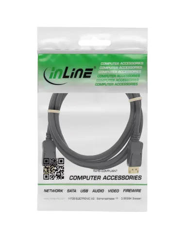 InLine Cavo DisplayPort maschio maschio, 5m, 4K2K, UHD, FullHD, dorato