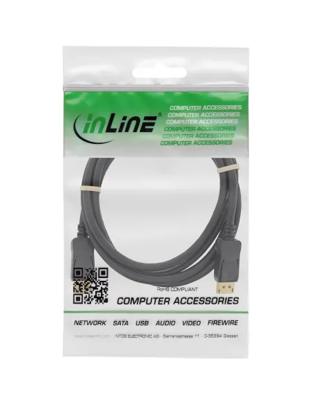 InLine Cavo DisplayPort maschio maschio, 5m, 4K2K, UHD, FullHD, dorato