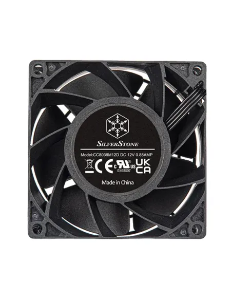 Silverstone FHS 80X Case per computer Ventilatore 8 cm Nero 1 pz