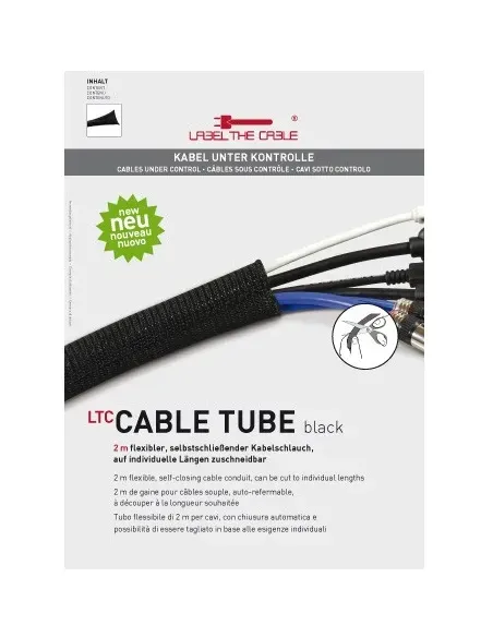 Label-the-cable CABLE TUBE fascetta Poliestere Nero 1 pz