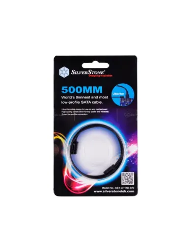 Silverstone CP11 cavo SATA 0,5 m Nero