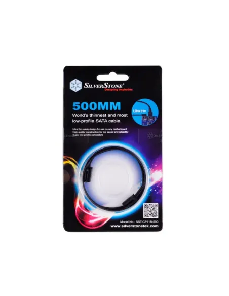 Silverstone CP11 cavo SATA 0,5 m Nero