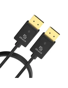 Akasa AK-CBDP26-20BK cavo DisplayPort 2 m Nero