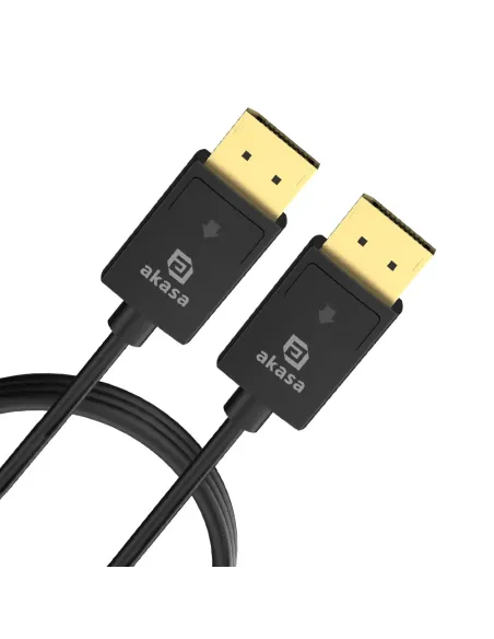 Akasa AK-CBDP26-20BK cavo DisplayPort 2 m Nero