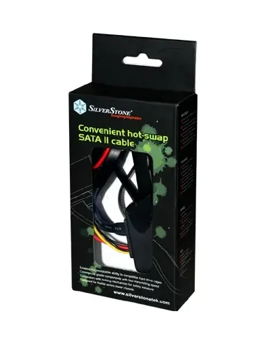 Silverstone CP05 cavo SATA 0,5 m Nero