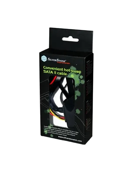 Silverstone CP05 cavo SATA 0,5 m Nero