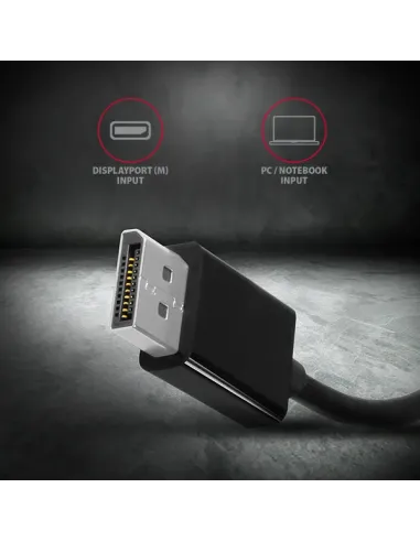 Axagon RVD-VGN cavo e adattatore video 0,15 m DisplayPort VGA (D-Sub) Nero