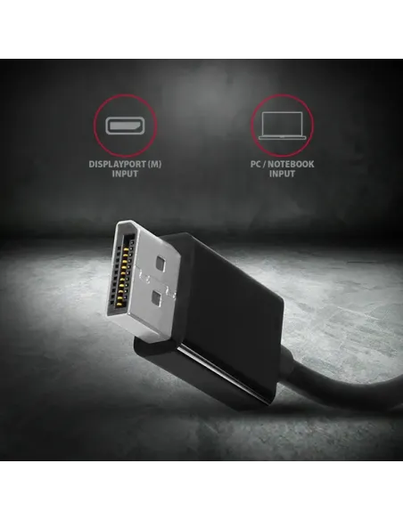 Axagon RVD-VGN cavo e adattatore video 0,15 m DisplayPort VGA (D-Sub) Nero