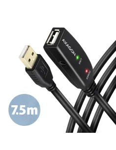 Axagon ADR-207 cavo USB USB 2.0 7,5 m USB A Nero
