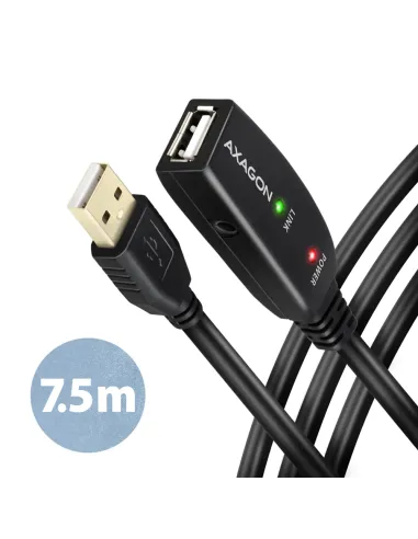 Axagon ADR-207 cavo USB USB 2.0 7,5 m USB A Nero