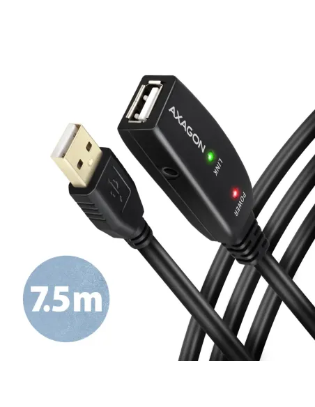 Axagon ADR-207 cavo USB USB 2.0 7,5 m USB A Nero
