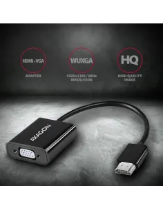Axagon RVH-VGAN cavo e adattatore video 0,15 m HDMI tipo A (Standard) VGA (D-Sub) Nero 2