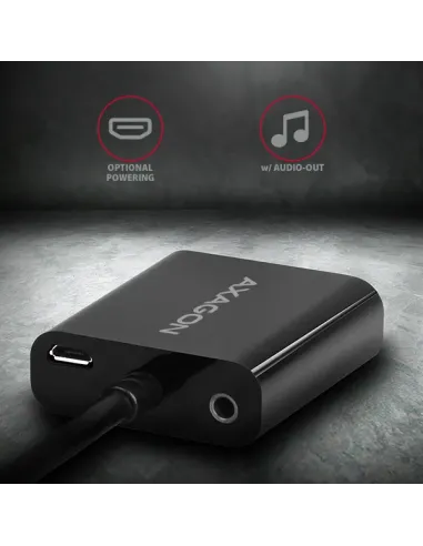 Axagon RVH-VGAN cavo e adattatore video 0,15 m HDMI tipo A (Standard) VGA (D-Sub) Nero