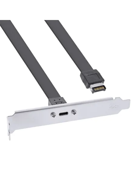 InLine Staffa per slot PCI, USB-C a USB 3.2 pannello frontale Key-A, 0,5m