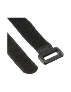InLine Cinghie di fissaggio con chiusura a strappo, 20x200mm, nero, 10pz