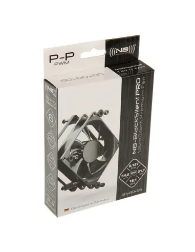 Noiseblocker BlackSilentPro P-P Case per computer Ventilatore 8 cm Nero