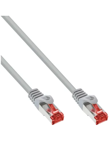 InLine Cavo patch Lan, S FTP (PiMf), Cat.6, 250 MHz, PVC, CU, grigio, 3m