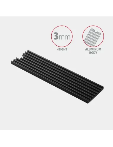 Axagon CLR-M2L3 sistema di raffreddamento per computer M.2 NVMe SSD, Unità allo stato solido Dissipatore di calore Radiatore