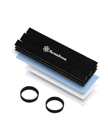 Silverstone SST-TP02-M2 sistema di raffreddamento per computer Mddulo di memoria Dissipatore di calore Radiatore Nero