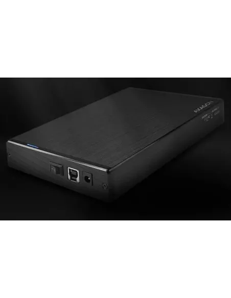 Axagon EE35-XA3 contenitore di unità di archiviazione Custodia per Disco Rigido (HDD) Nero 3.5"