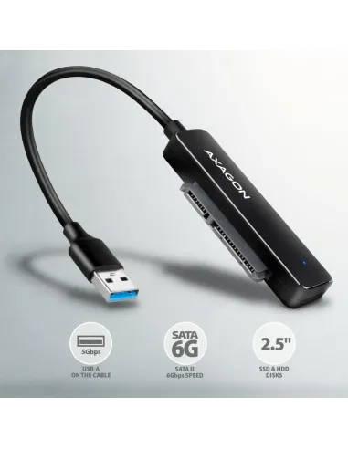 Axagon ADSA-FP2A scheda di interfaccia e adattatore SATA, USB 3.2 Gen 1 (3.1 Gen 1)