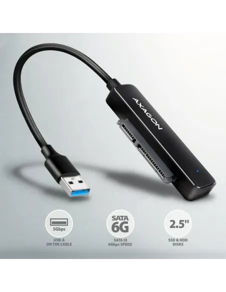 Axagon ADSA-FP2A scheda di interfaccia e adattatore SATA, USB 3.2 Gen 1 (3.1 Gen 1)