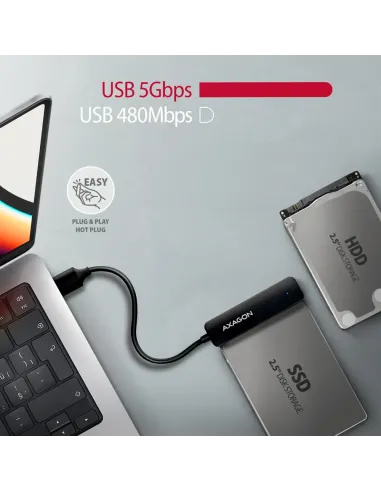 Axagon ADSA-FP2A scheda di interfaccia e adattatore SATA, USB 3.2 Gen 1 (3.1 Gen 1)