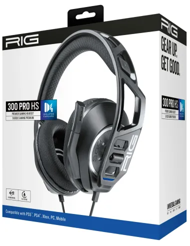 NACON RIG 300 PRO HS Auricolare Cablato A Padiglione Gaming Nero