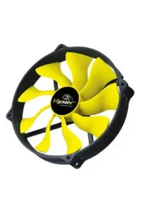 Akasa 14cm Viper R Fan Case per computer Ventilatore Nero, Giallo