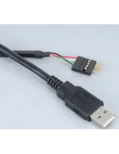 Akasa 0.4m USB (A) cavo USB 0,4 m USB A Nero