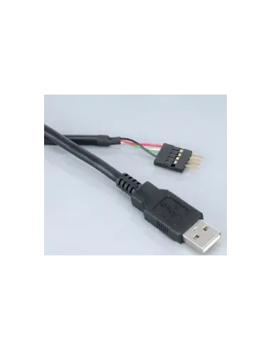 Akasa 0.4m USB (A) cavo USB 0,4 m USB A Nero