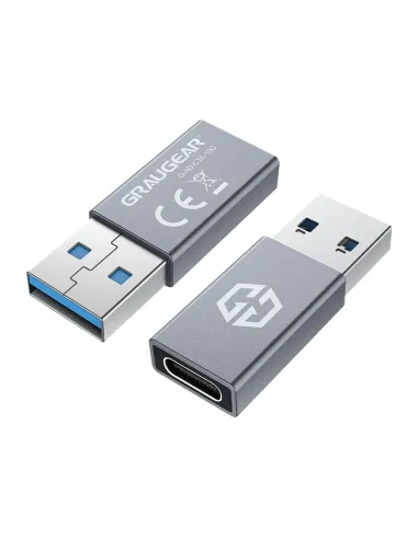 GRAUGEAR G-AD-CTA-10G adattatore per inversione del genere dei cavi USB-A USB-C Argento