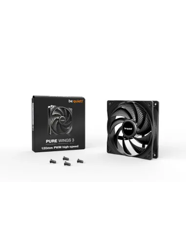 be quiet! Pure Wings 3 120mm PWM high-speed Case per computer Ventilatore 12 cm Nero 1 pz