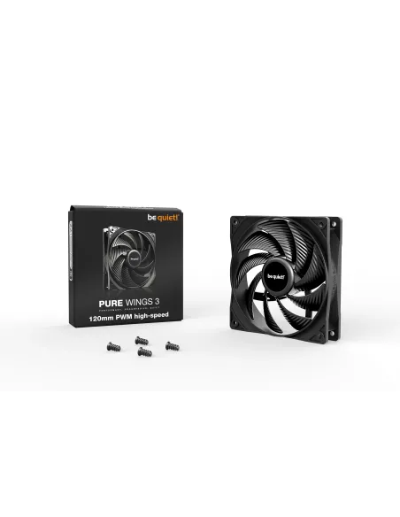 be quiet! Pure Wings 3 120mm PWM high-speed Case per computer Ventilatore 12 cm Nero 1 pz