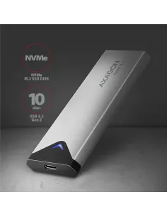 Axagon EEM2-UG2 contenitore di unità di archiviazione Box esterno SSD Nero, Grigio M.2 2