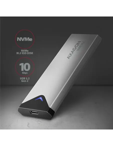 Axagon EEM2-UG2 contenitore di unità di archiviazione Box esterno SSD Nero, Grigio M.2
