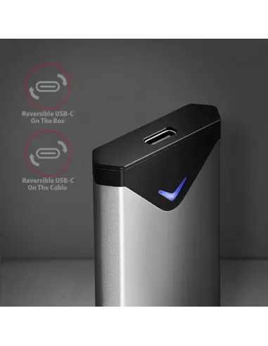 Axagon EEM2-UG2 contenitore di unità di archiviazione Box esterno SSD Nero, Grigio M.2