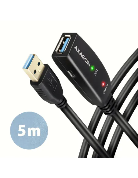 Axagon ADR-305 USB 3.2 Gen 1 A-M - A-F active extension repeater cable 5m - Kabel - Digital Daten cavo USB USB 3.2 Gen 1 (3.1