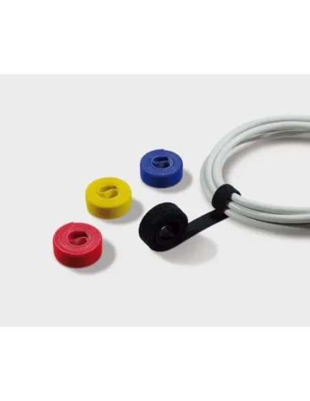 Label-the-cable ROLLS fascetta Velcro Nero, Blu, Rosso, Giallo 4 pz