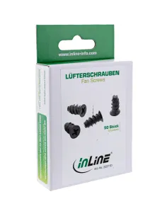 InLine Viti Ventole, 5,0x10,0mm, zincate, testa corce, nero, 50pz 2