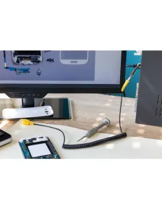 InLine Base antistatica di lavoro con cavo messa a terra coccodrillo, 50x60cm 2