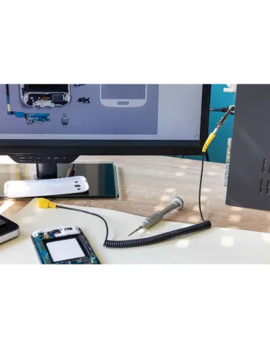 InLine Base antistatica di lavoro con cavo messa a terra coccodrillo, 50x60cm