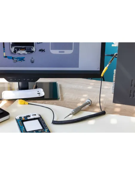 InLine Base antistatica di lavoro con cavo messa a terra coccodrillo, 50x60cm