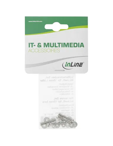 InLine Viti Ventole M3x20mm, con rondelle, dadi, distanziali, 4pcs