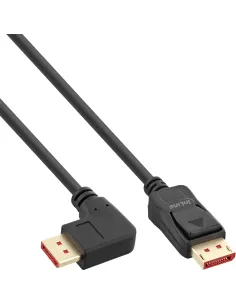 InLine Cavo DisplayPort 1.4, 8K4K, ad angolo retto, nero oro, 5m
