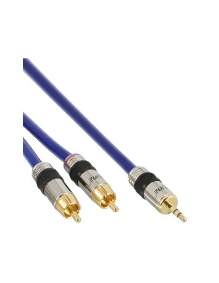 InLine Cavo Audio Jack 3,5mm maschio a 2x RCA maschio, 2m, PREMIUM
